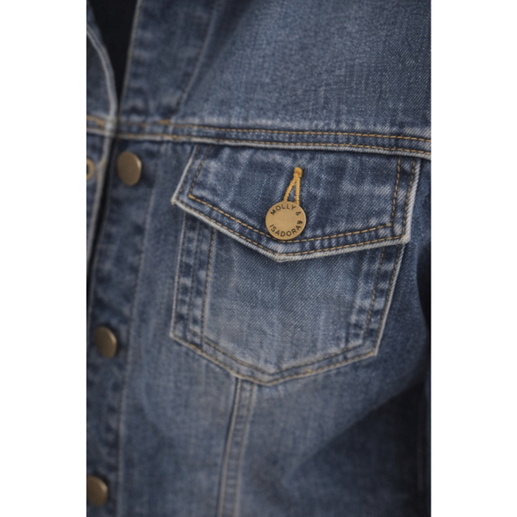 Molly & Isadora Stretch Denim Jacket | Women’s Plus Size 3X | Blue - Picture 5 of 6